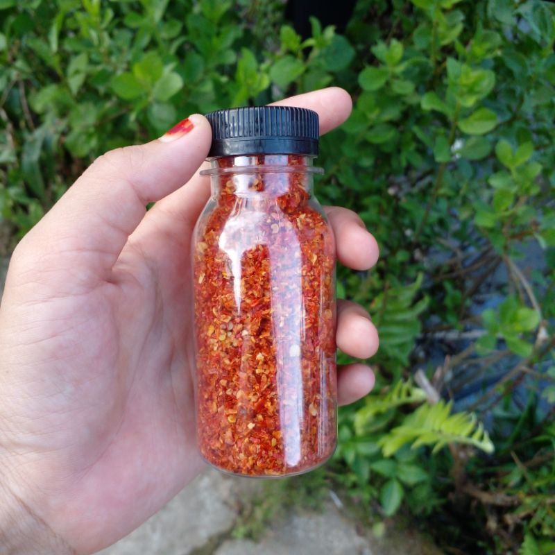 

cabe rawit hiyung bubuk kasar kering/ bon cabe