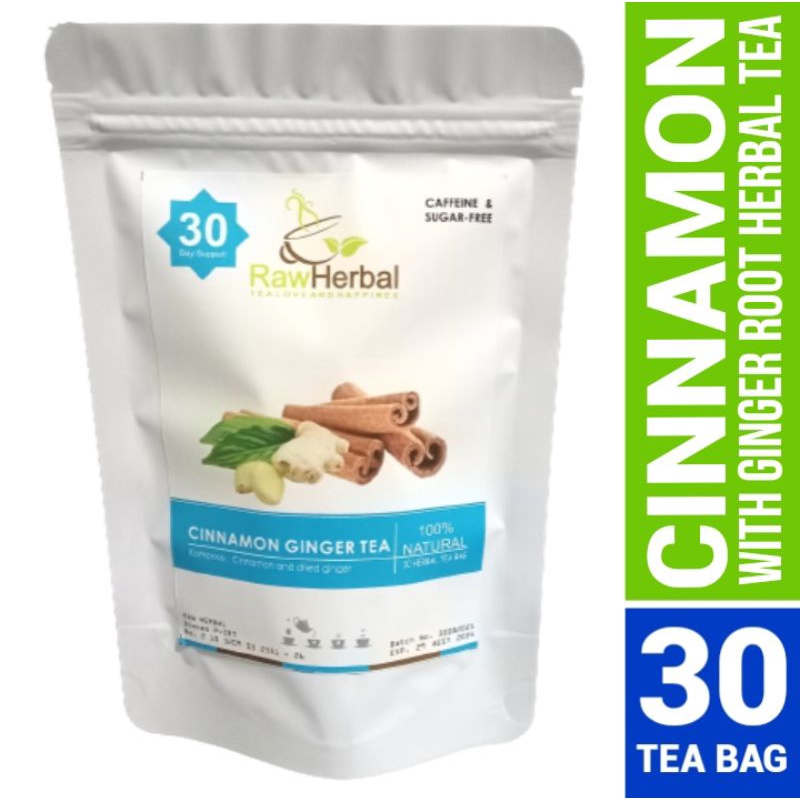 Cinnamon Ginger Tea : Cinnamon With Ginger Tea - 30 Tea Bag