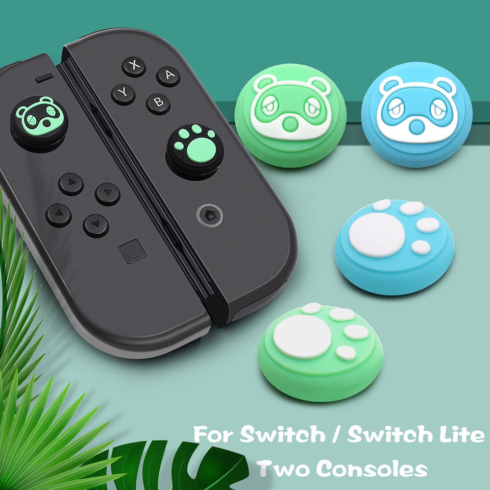 Nintendo Switch Animal Crossing Theme Analog Caps 2 Pcs of Thumb Grips for Nintendo Switch Lite