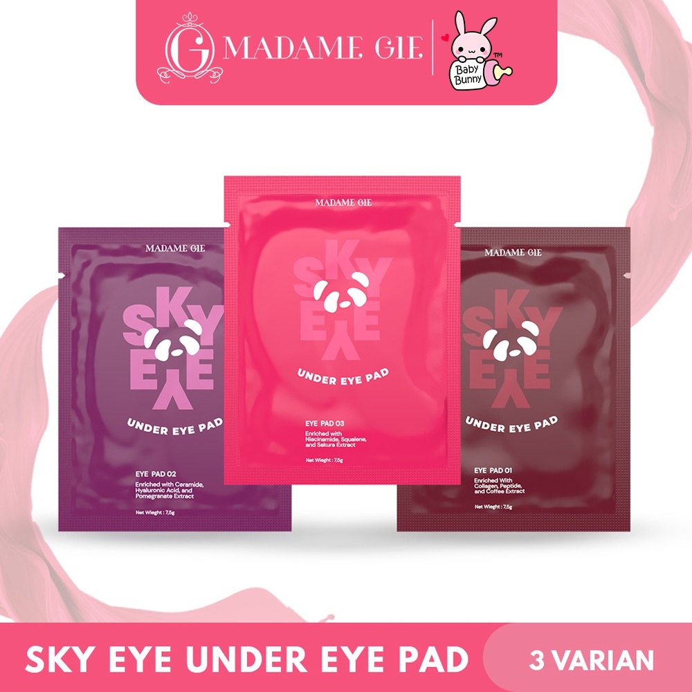 ❤ BELIA ❤ MADAME GIE Luminous Sheet Mask | Sky Eye Under Eye Pad | Gel Face Mask Blister | BPOM