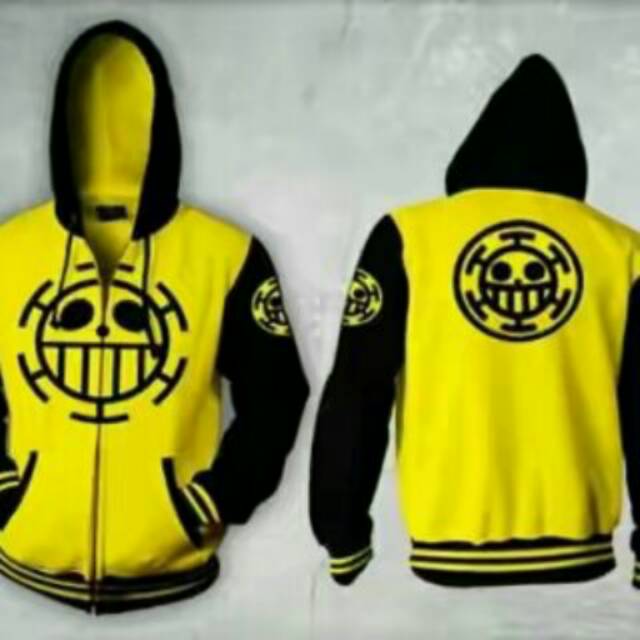 Jaket trafalgar law kuning hitam