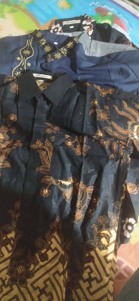 Dt Collection - Seragam Kantor Kemeja Batik Kerja Pria Motif Santika Cendrawasih