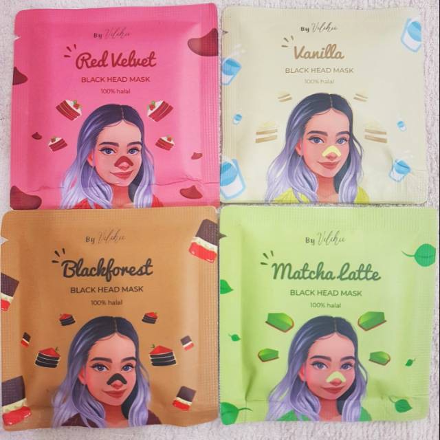 ✅COD FREEONG / MASKER KOMEDO / BLACKHEAD MASK BY VILCHIC PEELOFF ORGANIC FACE POM WHITEHEAD MASKOM
