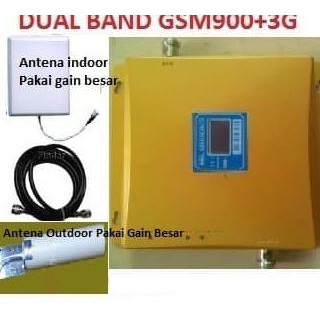 GSM Repeater Penguat sinyal GSM DualBand 2G 900Mhz dan 3G 2100Mhz