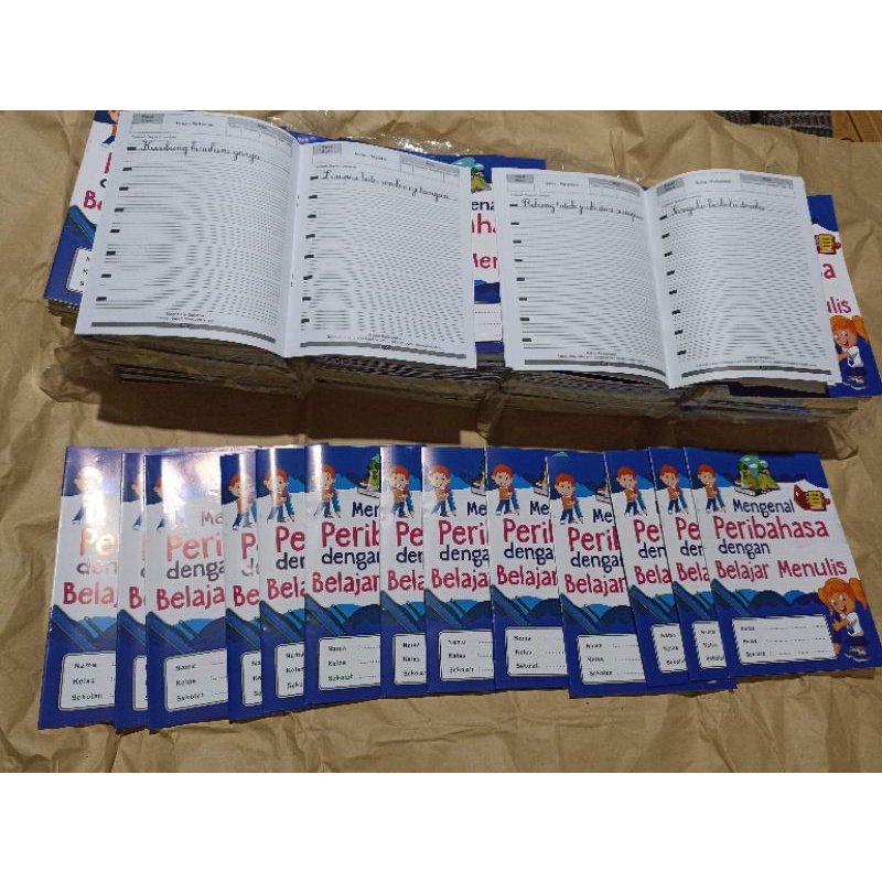 

menulis tegak bersambung pribahasa