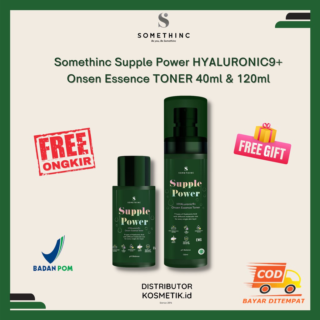 [ FREE GIFT ] Supple Power HYALURONIC9+ Onsen Essence TONER 40ml &amp; 120ml (NEW)