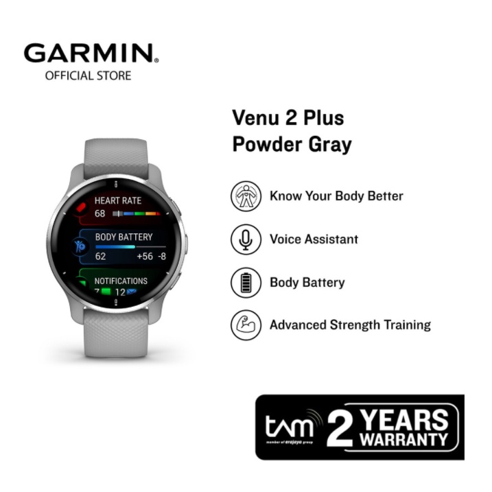 Garmin Venu 2 Plus Smart Wacth Garansi Resmi 2 tahun SmartWatch Venu2