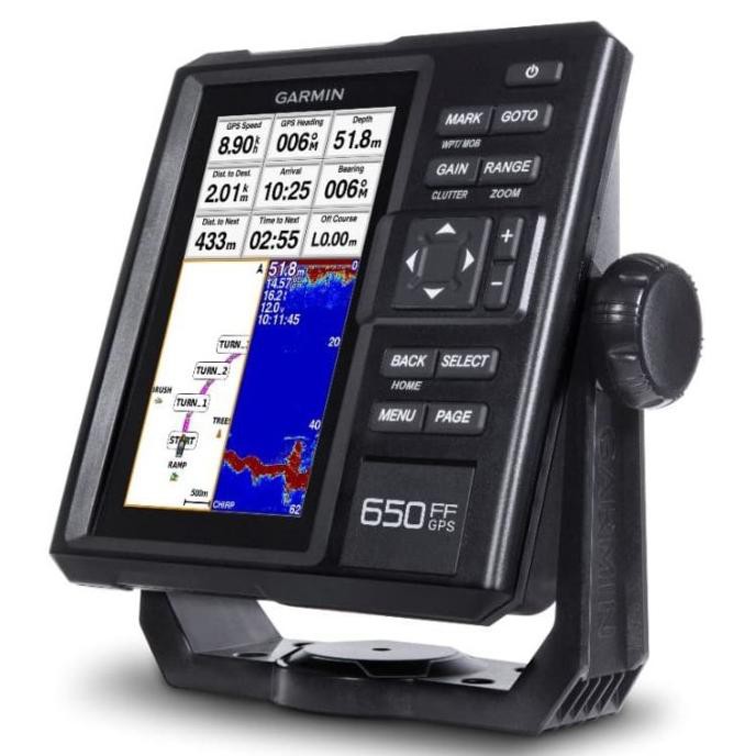 Garmin Ff 650 Gps Fishfinder (Include Sounder Gt 15 Tembaga Thru Hull)