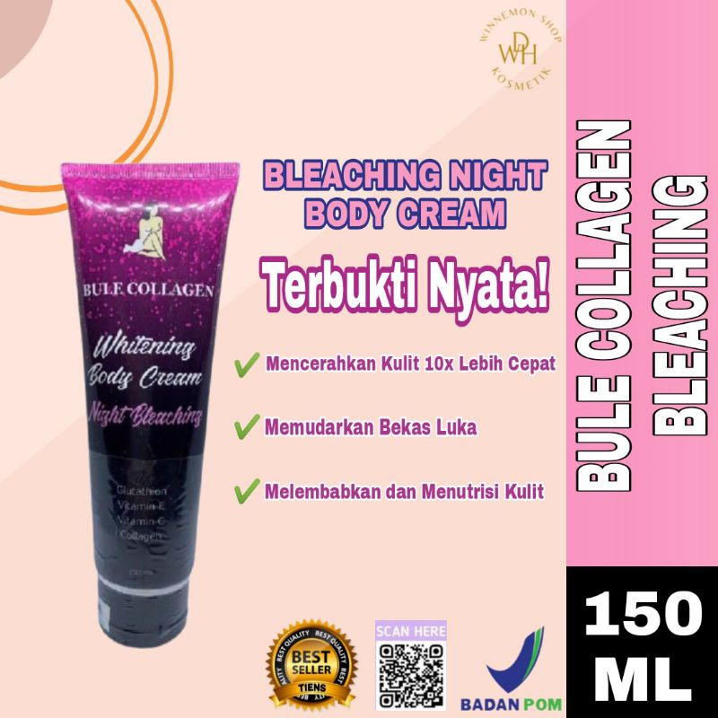 WS - 061 BULE COLLAGEN BLEACHING WHITENING BODY NIGHT CREAM