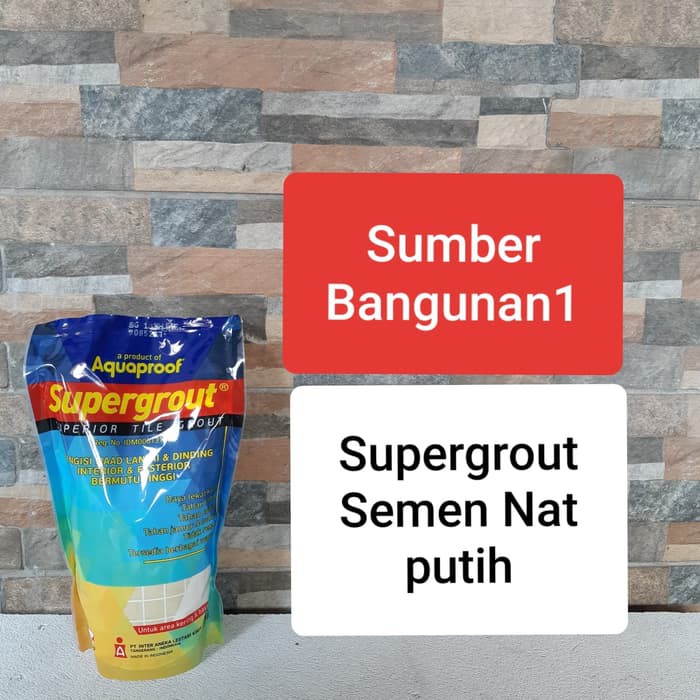 Semen Nat Naad keramik | semen warna putih supergrout dari aquaproof