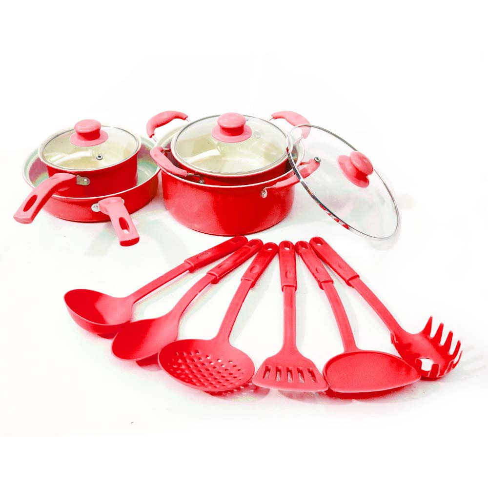 Panci Set 13 pcs  Marbel Non-Stick Multifungsi  cy - 13