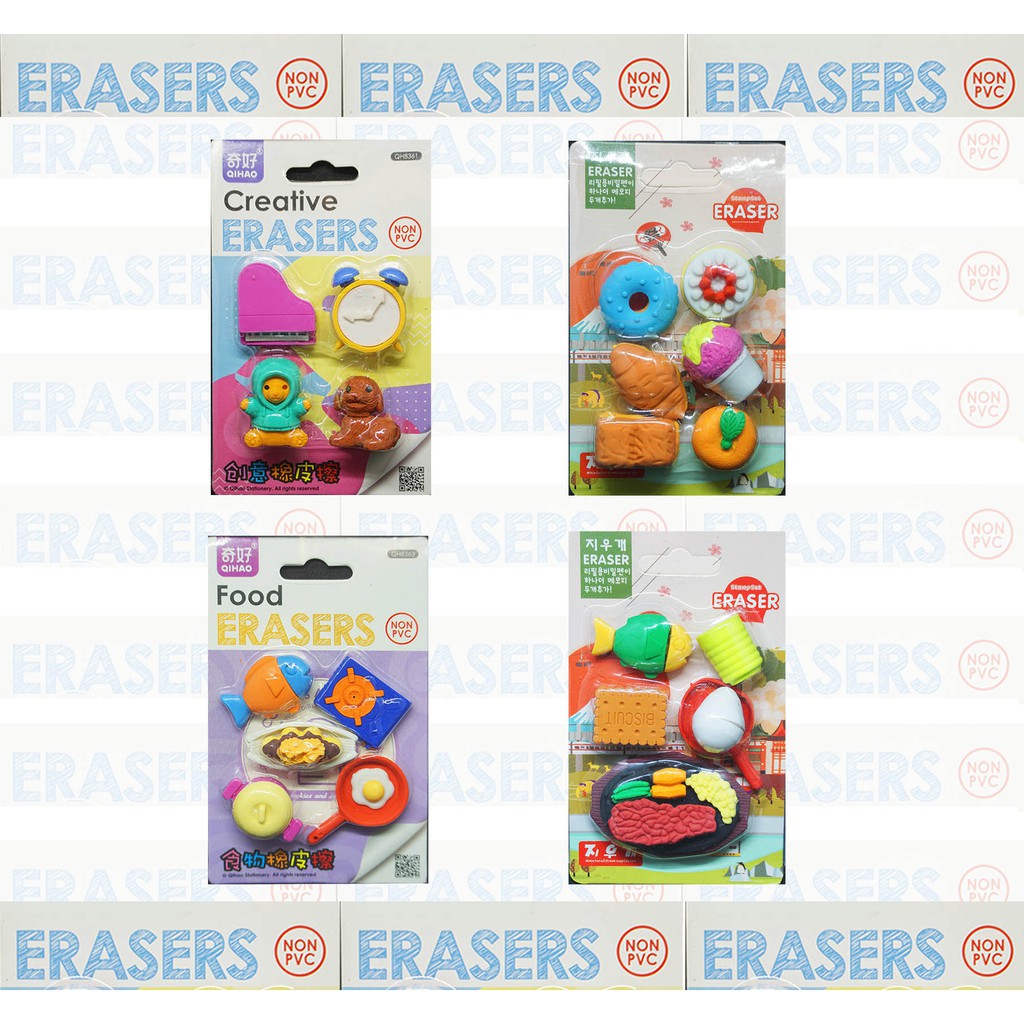 

Penghapus Lucu Fancy Paket Murah 4 in 1 Set