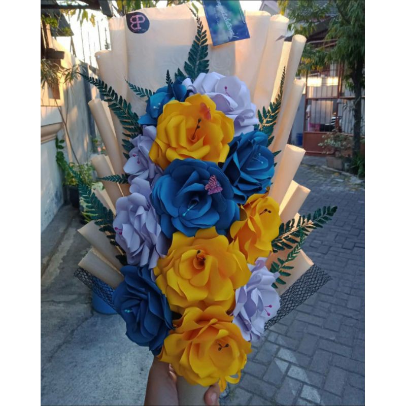 Buket Bunga Kertas Besar Dan Murah / Hadiah Wisuda / Big Flower Bouquet