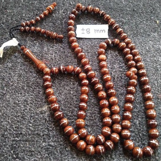 tasbih kokka prada coklat ± 8 mm ( 8mm )