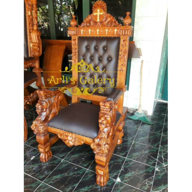 Kursi raja kursi ratu romo gereja mebel furniture jepara