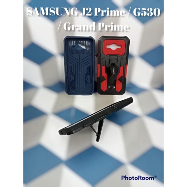 MN - Samsung J2 Prime / G530 / Grandprime Case I-Crystal Robot Silikon Ring Standing Cover Casing HP