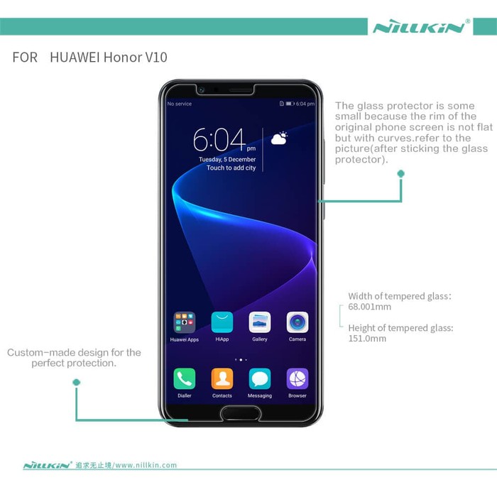 HUAWEI Honor V10 Tempered Glass NILLKIN AMAZING H+ Pro