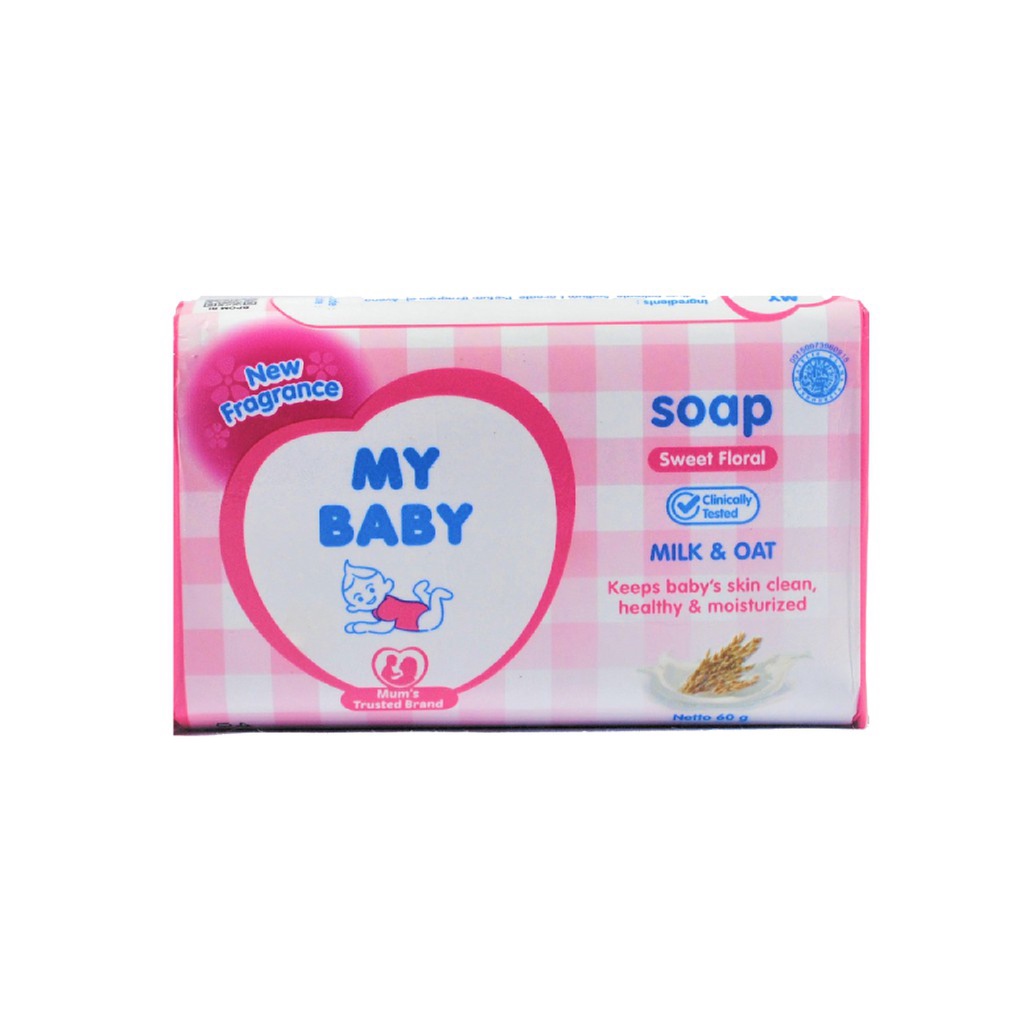 My Baby Soap 60g - Sabun Bayi - Sabun Batangan Bayi - Sabun Mandi Bayi - Sabun My Baby - Sabun Batan