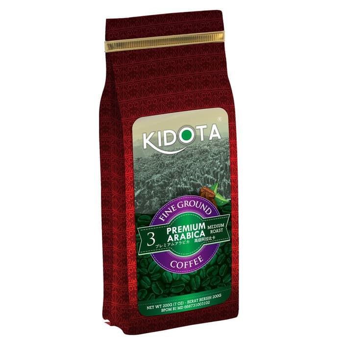 

KOPI KIDOTA PREMIUM ARABICA 200 Gram FINE GROUND (KOPI BUBUK HALUS)