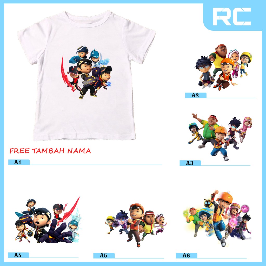 Baju kaos atasan anak boboiboy boboyboy boboboy gopal yaya ying kartun anak laki-laki cowok distro m
