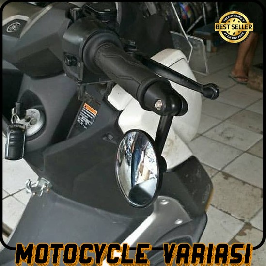 Spion jalu bulat spion bar end bulat nmax aerox vespa beat universal