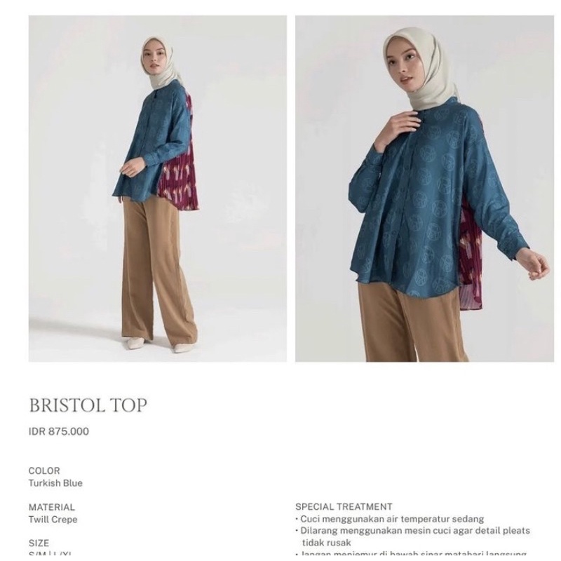 BRISTOL TOP RIA MIRANDA Pre Fall 2022 New with Label Tag❣️