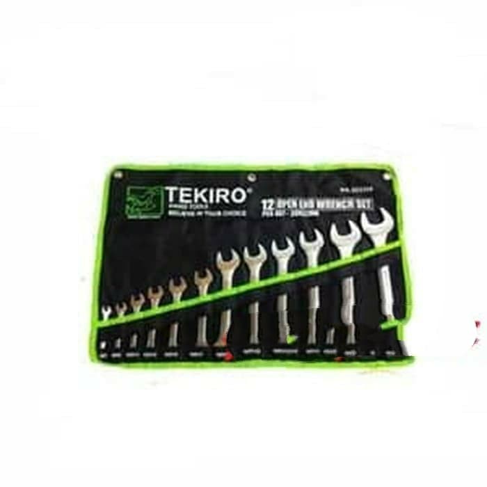 tekiro kunci pas set 12 pcs UK : 6-32mm (open end wrench set)