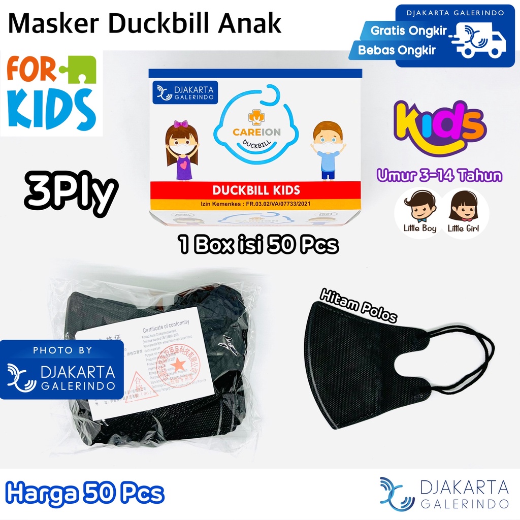 Masker Duckbill Anak Dr ITC Avengers Marvel Spiderman ironman isi 50Pcs