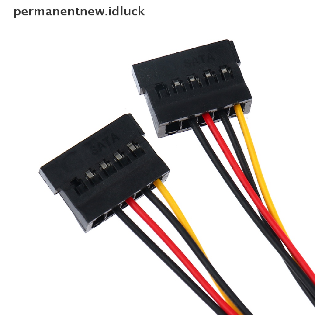 (luckypermanentnew) Kabel Extension Power Splitter 4Pin IDE Molex Ke 3 ATA SATA