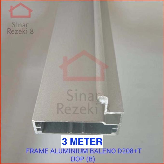 Frame Aluminium Handle Kaca Pintu Lemari Profil Lis Bingkai Fhd 128