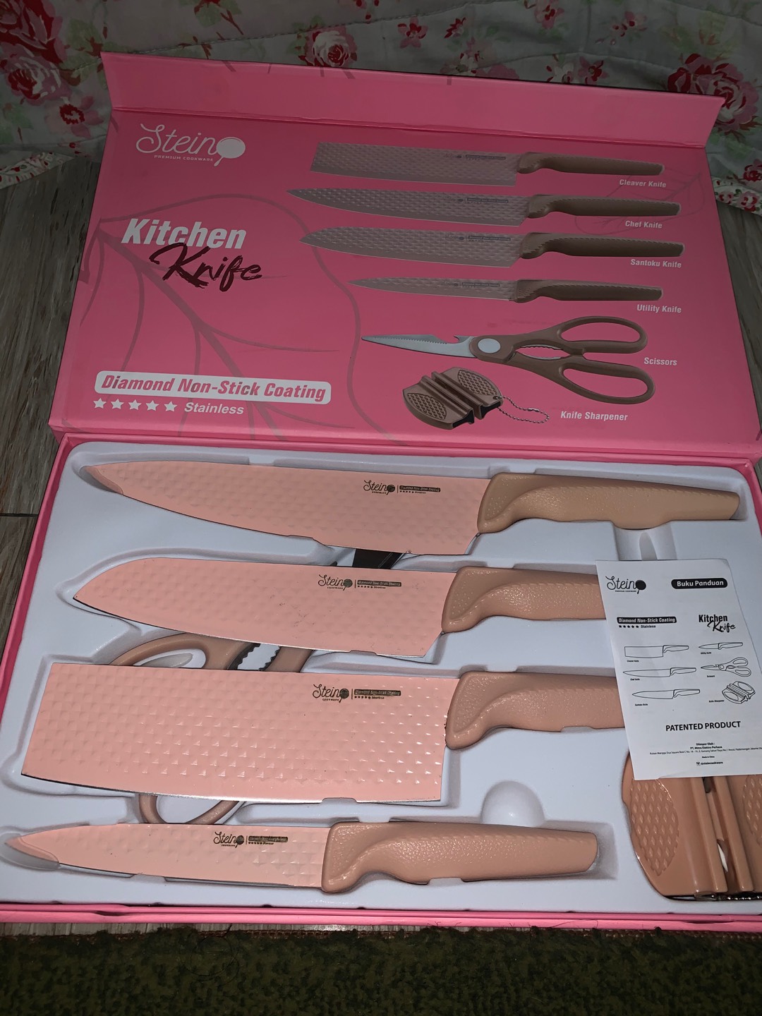 Stein Diamond Knives Set Stein Cookware / Pisau Set Special Price