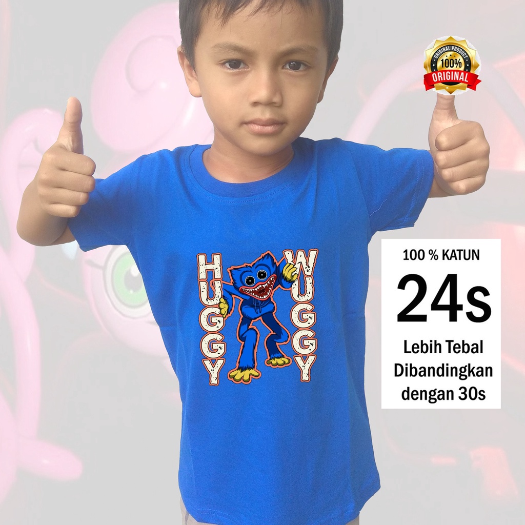 Kaos Anak Huggy Wuggy Poppy Playtime
