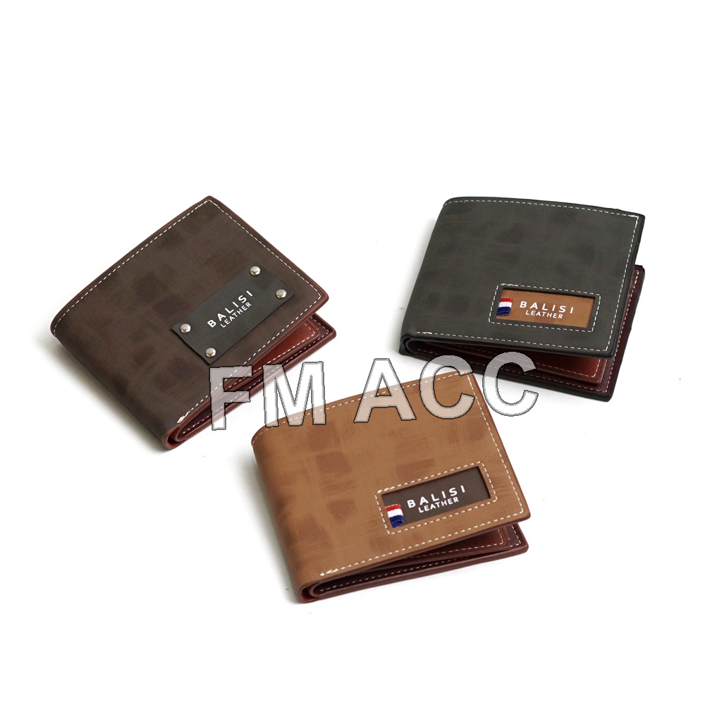 Dompet Lipat Pendek Kulit Balisi/Dompet Kulit Pendek Import
