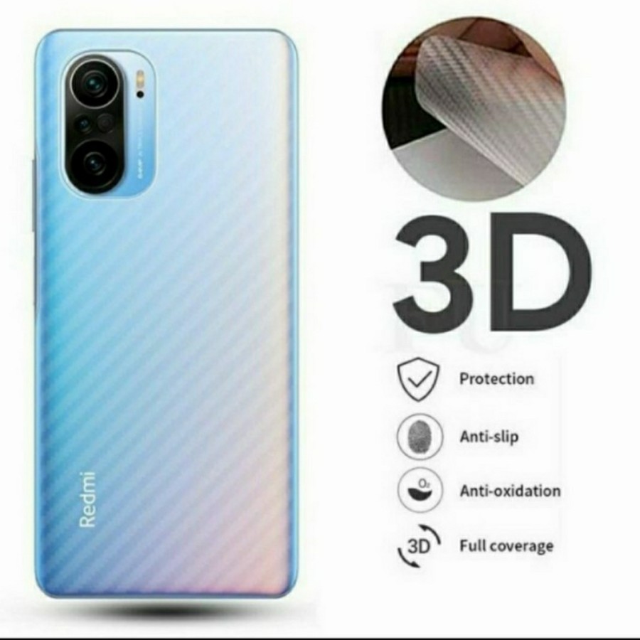 Back Skin Carbon Xiaomi Pocophone F3 - Skin Carbon Pocophone F3 - SC