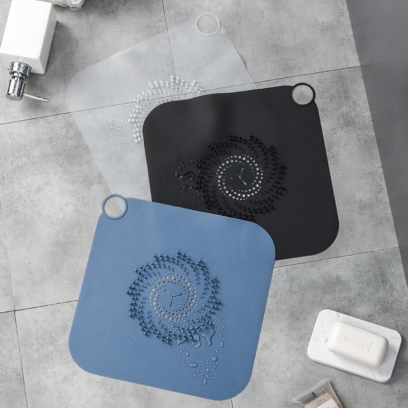 Silicone Large Anti Blocking Sink Floor Drain Pad With handle