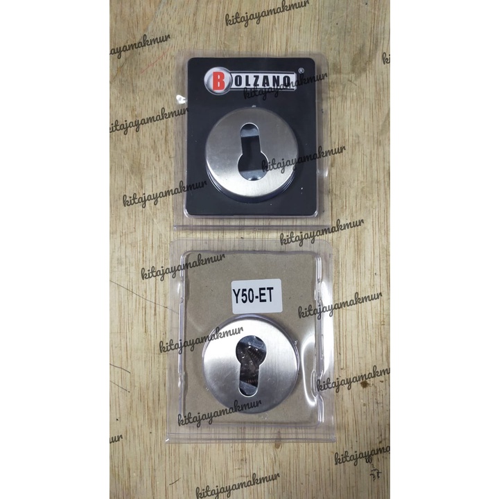 RING CUP SILINDER PINTU STAINLESS MURAH/TUTUP KUNCI PINTU RUMAH BULAT - BOLZANO