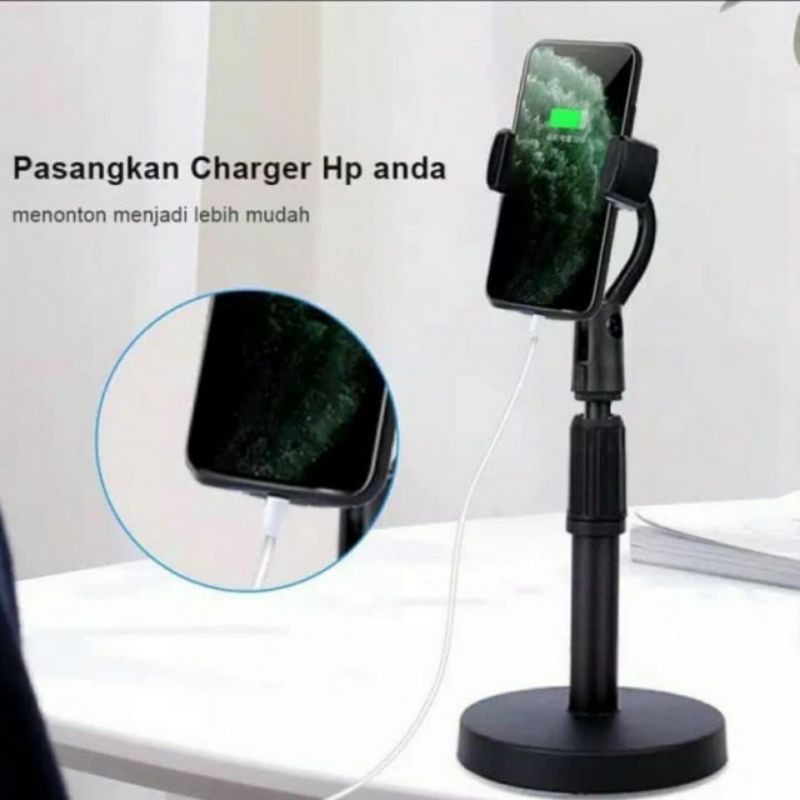 PHONE AND TABLET HOLDER HD-25 MULTIFUNGSI BLACK