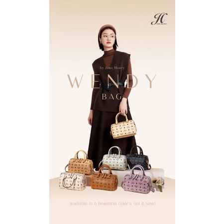Wendy bag Jimshoney Original Tas Selempang Wanita Import Murah Fashion Sling bag Realpic Cod