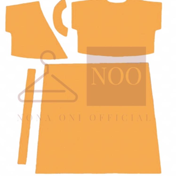 ️ Pola instan daster kimono midi kekinian - Pola jiplak daster kimono - Pola cetak daster tinggal ji