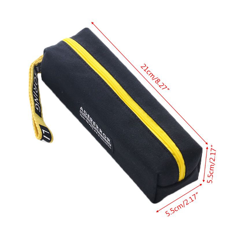 

Free Ongkir ya Creative Pencil Case Box Simple Design Style Zipper Pen Bag Holder School Supplies