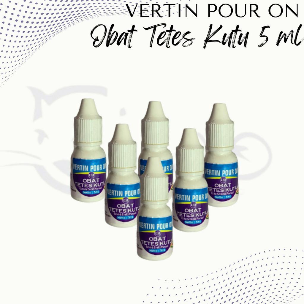 VERTIN POUR ON - OBAT TETES KUTU KELINCI ANJING KUCING