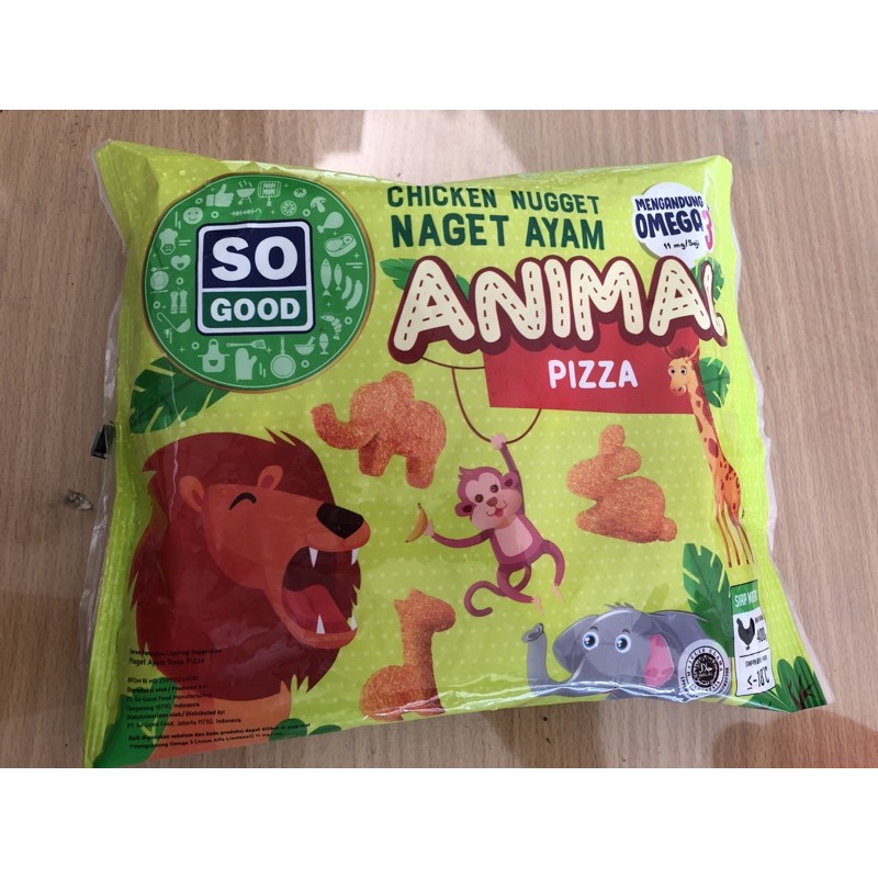 

SO GOOD CHICKEN NUGGET ANIMAL 400 GR
