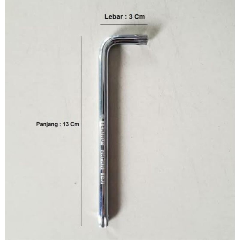 Tekiro Kunci L bintang T40 panjang