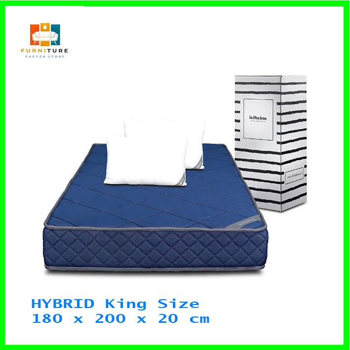 Jual KASUR SPRING BED INTHEBOX HYBRID UK 180 X 200 X 20 CM Shopee