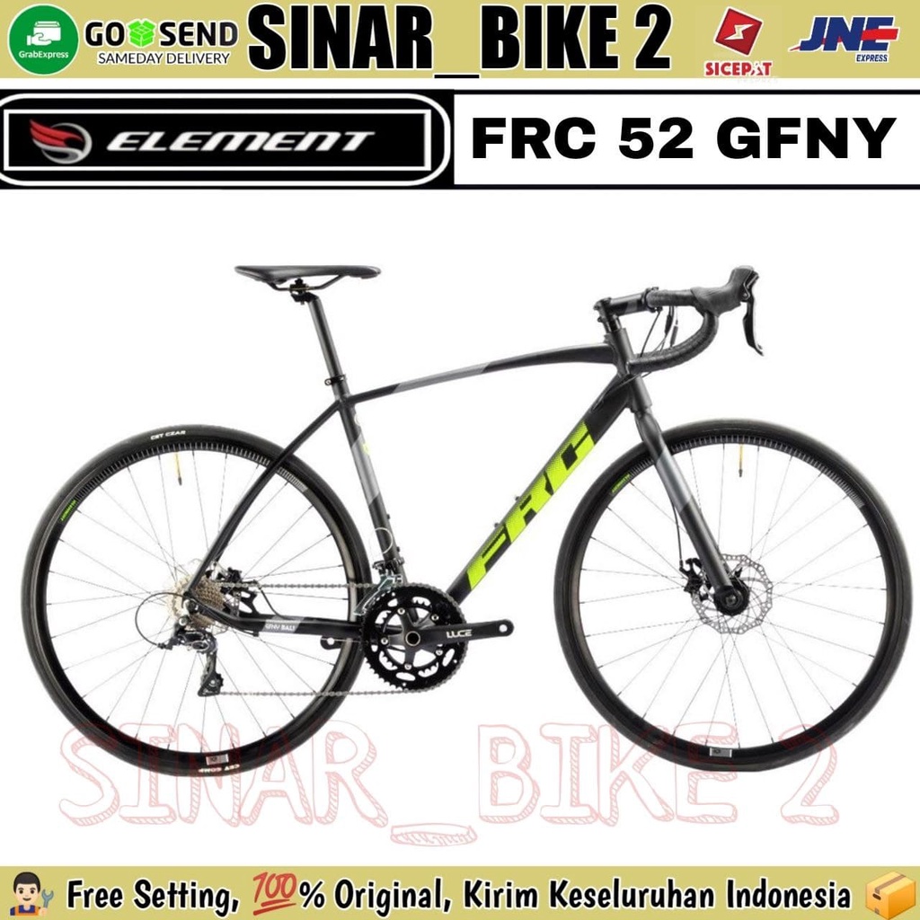 Sepeda Roadbike 700C ELEMENT FRC 52 GFNY Bali Balap Garansi Resmi