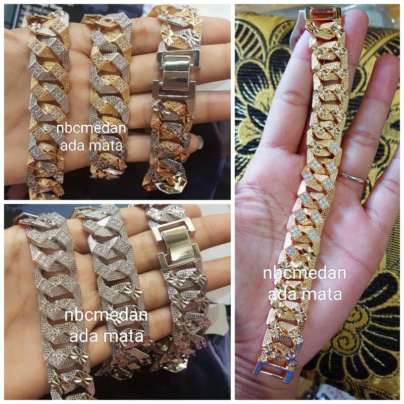 Gelang sisik naga titanium jumbo dan sedang, keterangan ada digambar,awet,