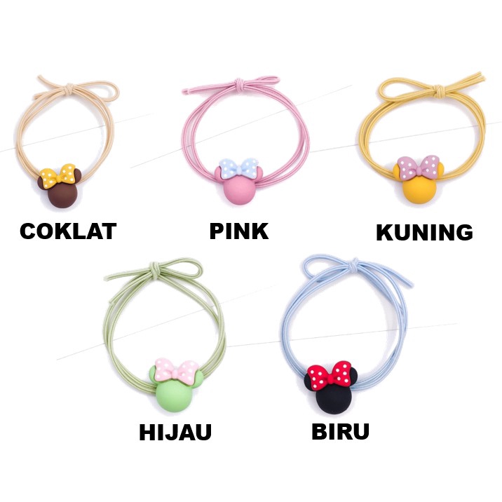 OSM JKT F5101 (1 PC) Ikat Rambut Karakter Gaya Korea / Karet Rambut Elastis Korea / Hairband-1