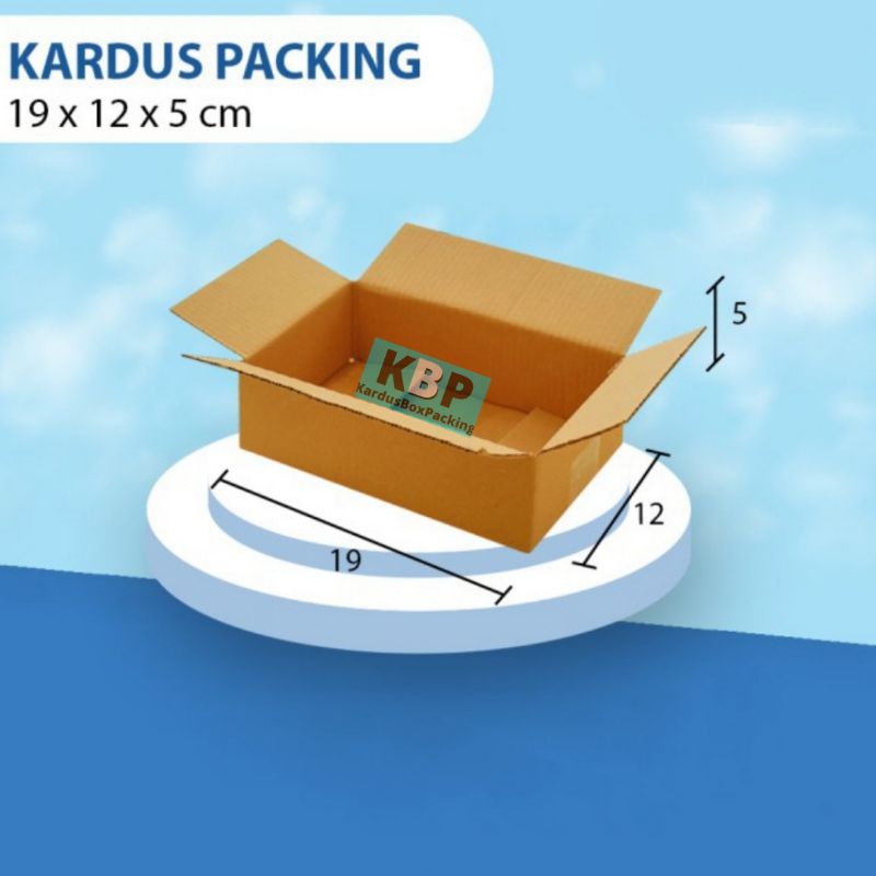 

Kardus 19x12x5 cm / Kardus Box Packing Polos