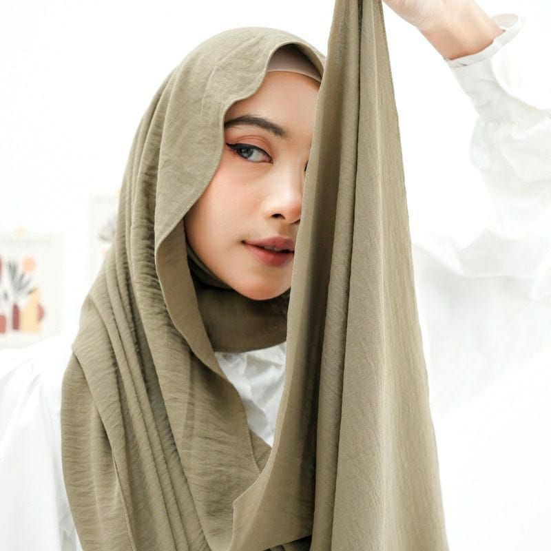 PASHMINA CRINKLE AIR FOLW SHAWL PREMIUM/ PASHMINA INSTAN