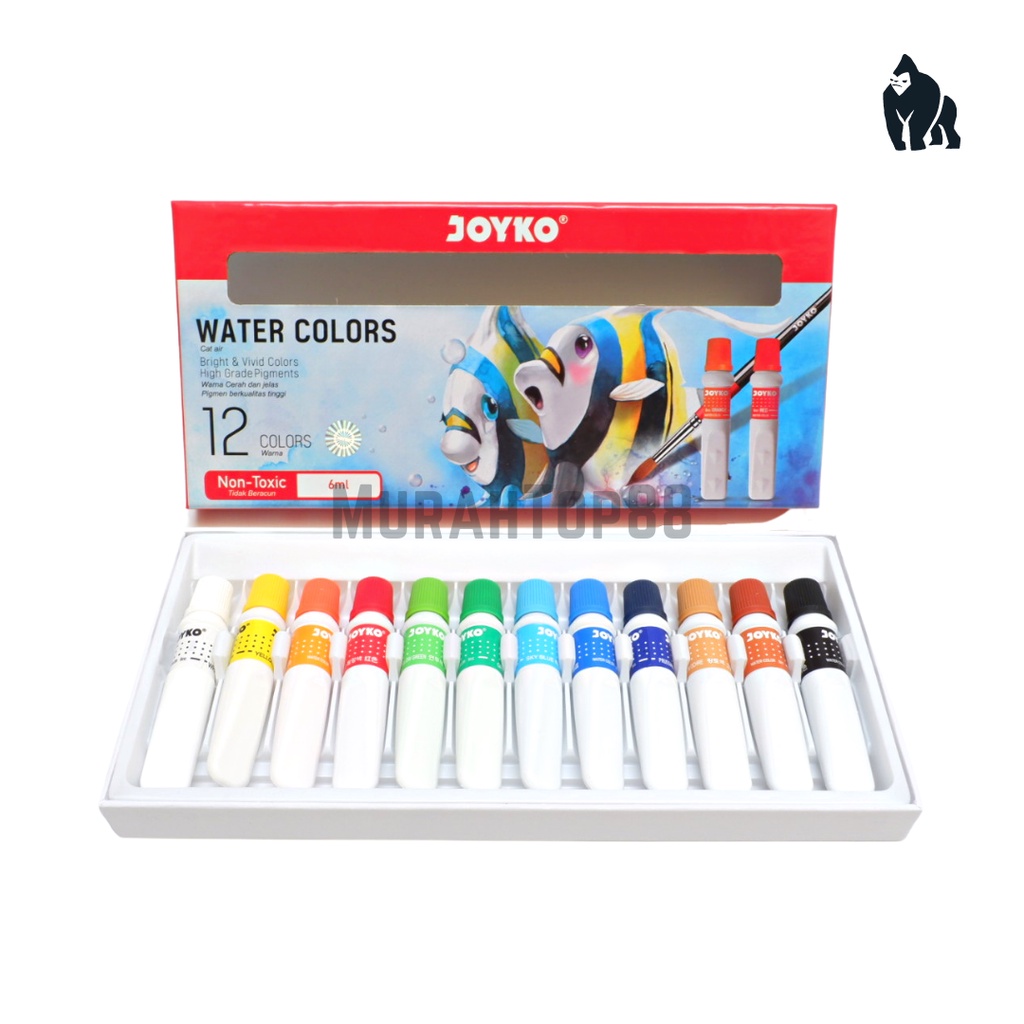 

mh Cat Air Joyko 12 Warna / Water Color WAC-6ML Set